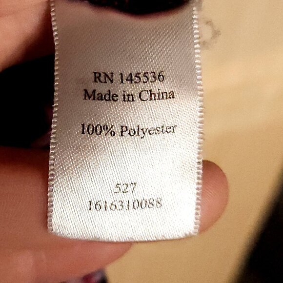 Coldwater Creek Black Sheer Floral Short Sleeve Button Front Blouse Medium - Picture 5 of 6